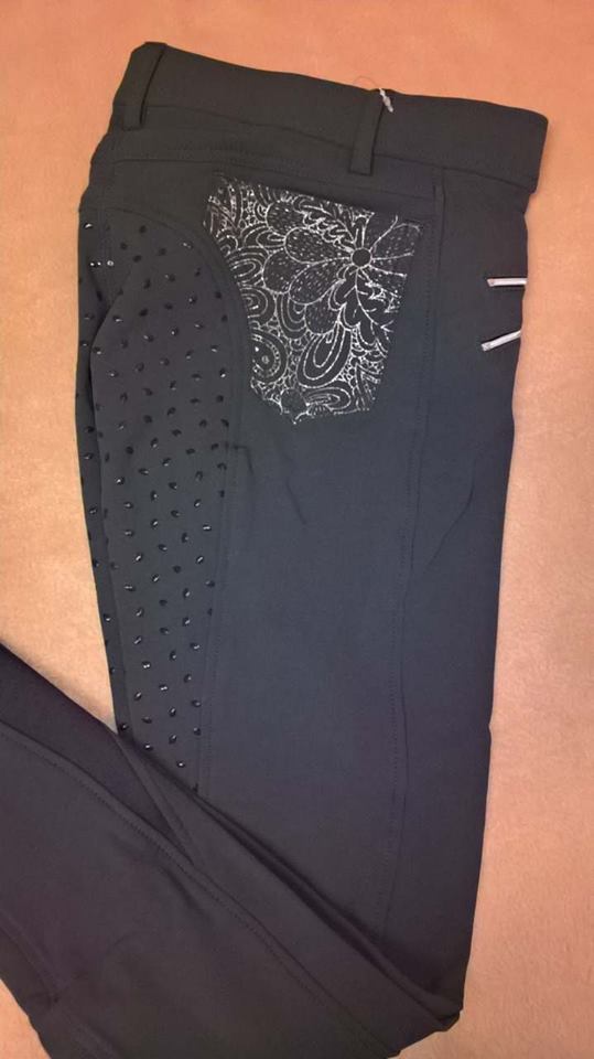 Montar Ladies Nora Full Silicone Grip Breeches Grey