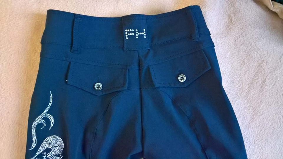 For Horses Girl's Susi Breeches Navy