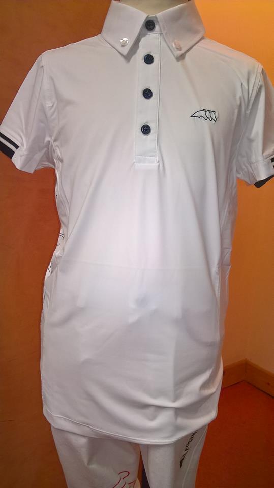 Equiline Boy's Vanny Show Shirt White