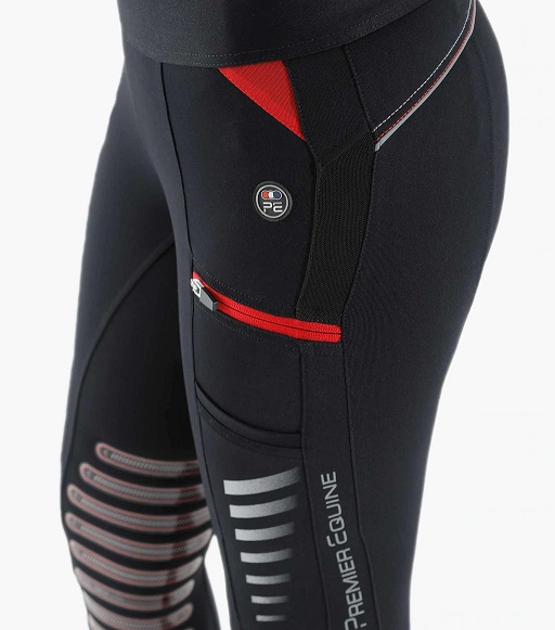 Premier Equine Adora Girls Gel Knee Riding Tights