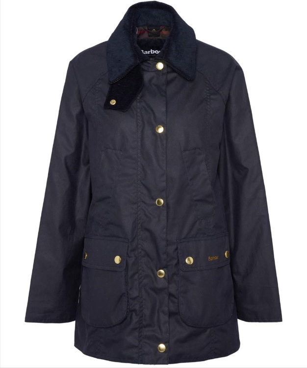 Barbour Modern Beadnell Wax Jacket Ladies Navy