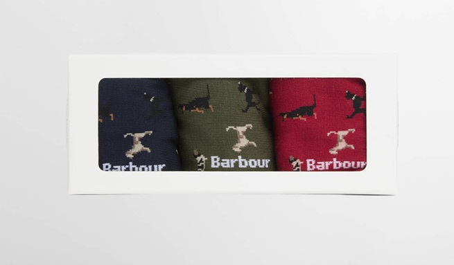 Barbour Dog Sock Gift Set