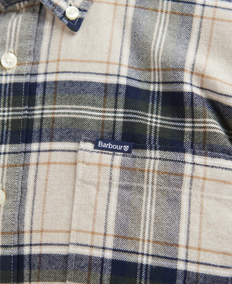 Barbour Betsom Tailored Check Shirt Stone Marl