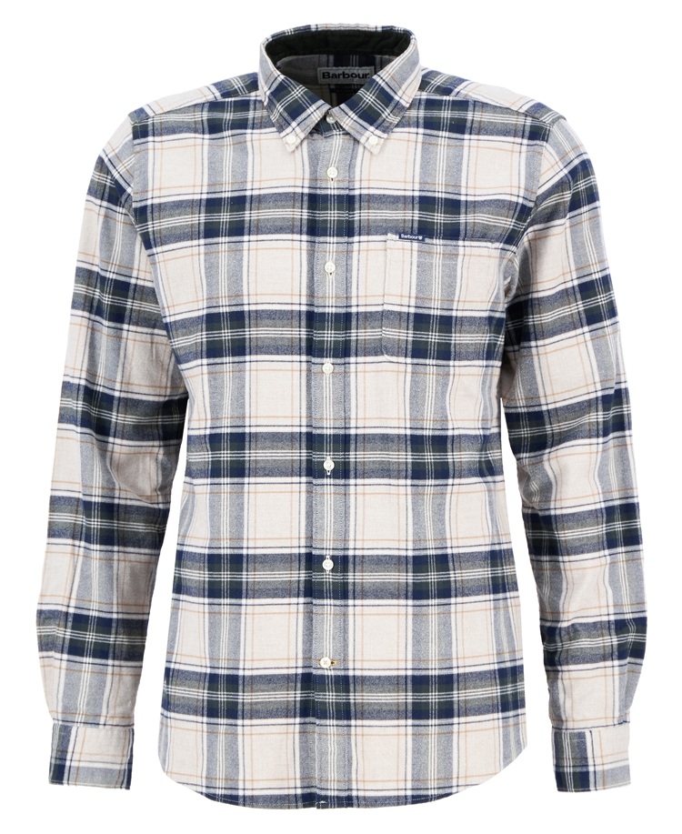 Barbour Betsom Tailored Check Shirt Stone Marl