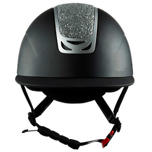 Horze Apex Crystal Helmet Black/Silver Limited Edition