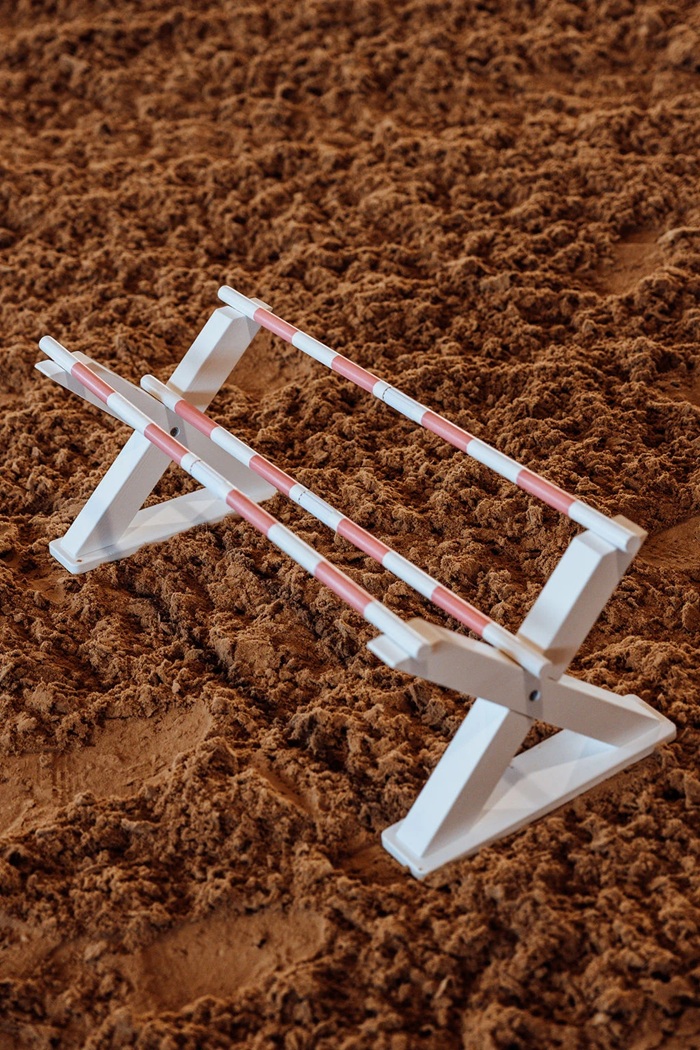 Hobby Horse Jump Poles - White/Pink