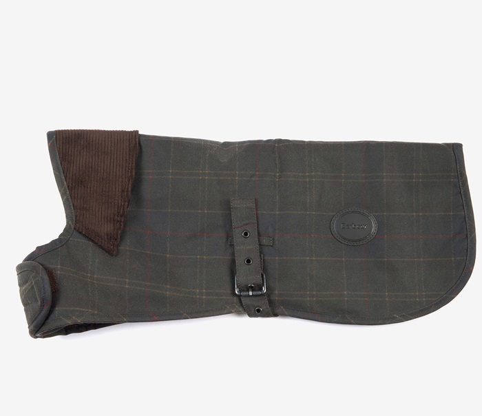 Barbour Waxed Tartan Dog Coat