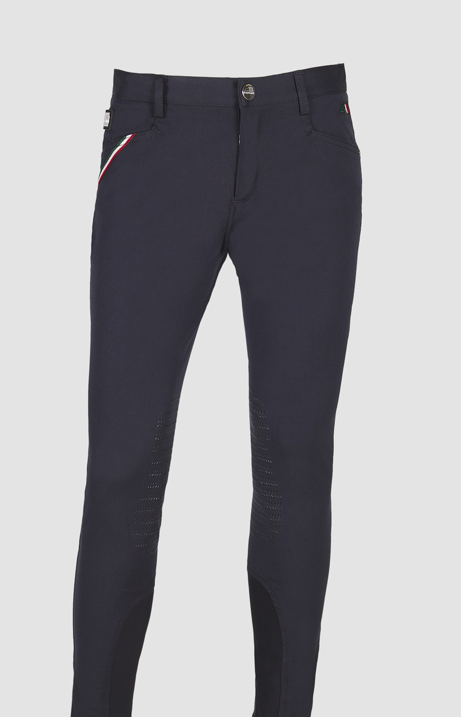 Equiline Boys Bert Breeches with Knee Grip Navy