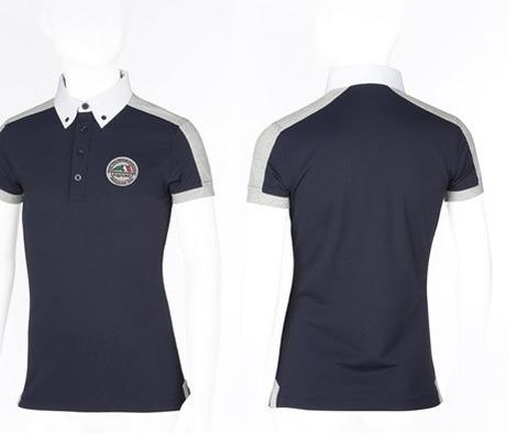 Equiline Boy's Simon Competition Shirt Navy