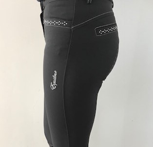 Equiline Girl's Clodette Full Grip Breeches Grey