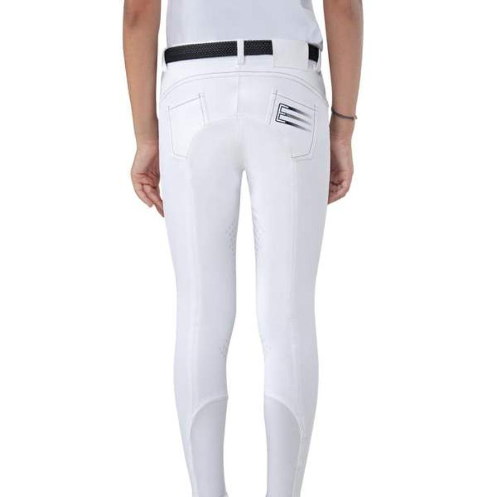 Equiline Boy's Rasputin Knee Grip Breeches in White