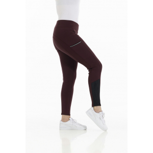 Equitheme Ladies Full Seat Brigitte Riding Tights Burgundy