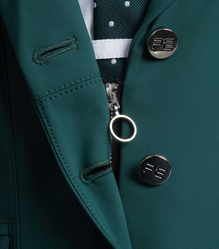 Premier Equine Hagen Girl's Green Competition Jacket