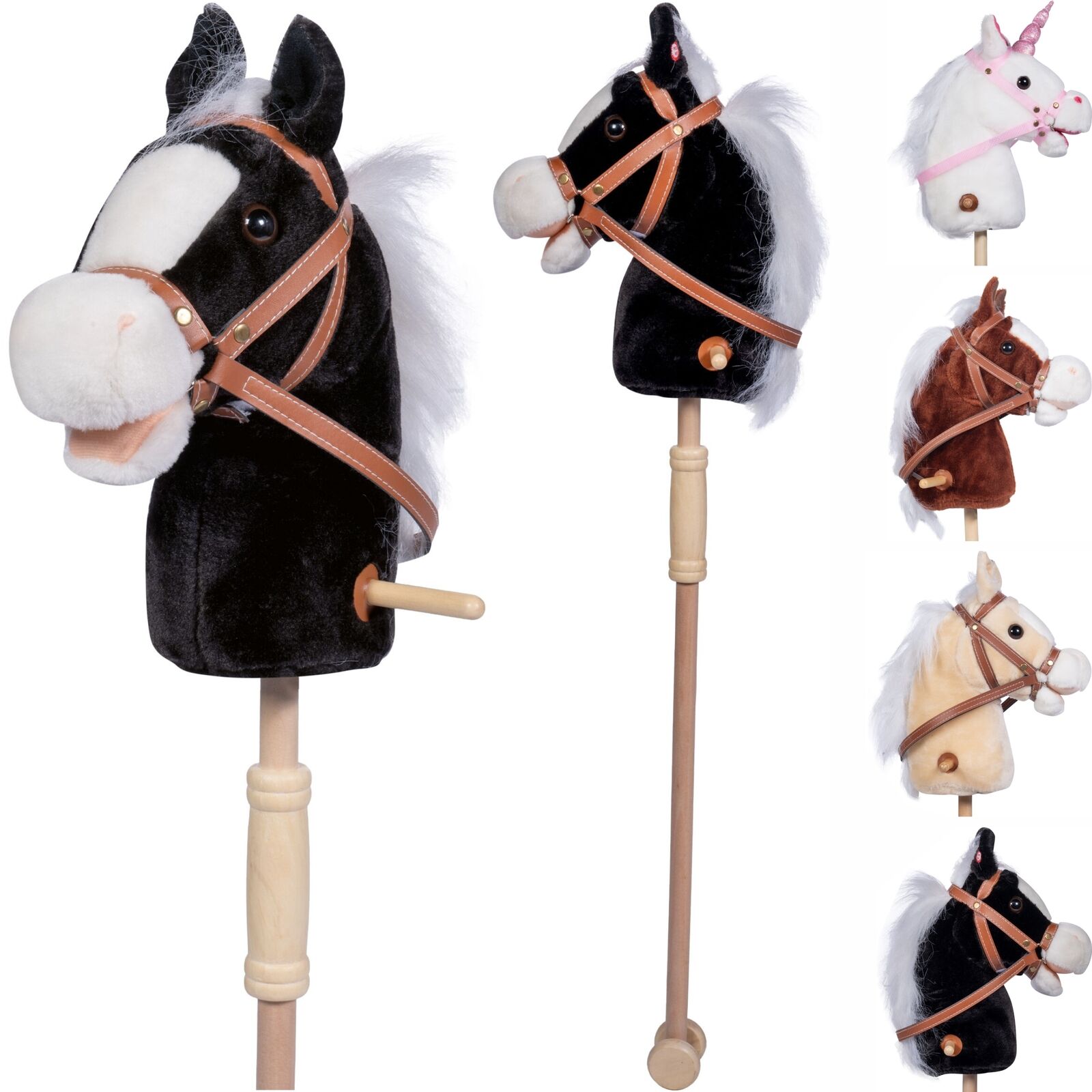 Hobby Horse with Sound - Bella - Beige