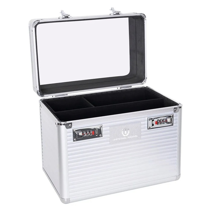 Imperial Riding Grooming Box Shiny Silver