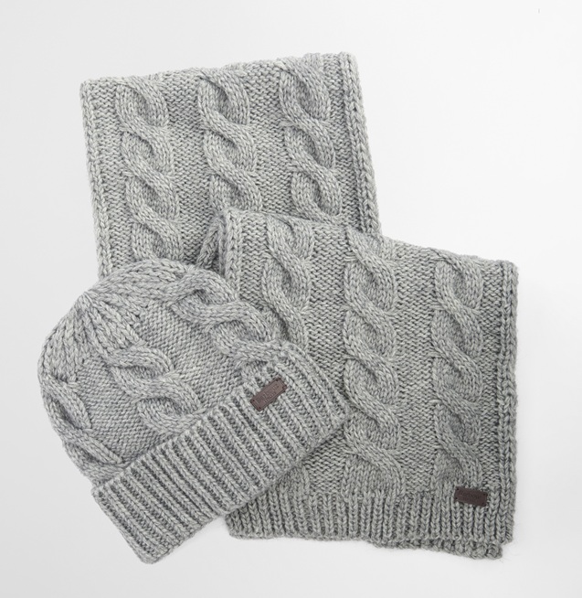 Barbour Jesmond Beanie & Scarf Gift Set