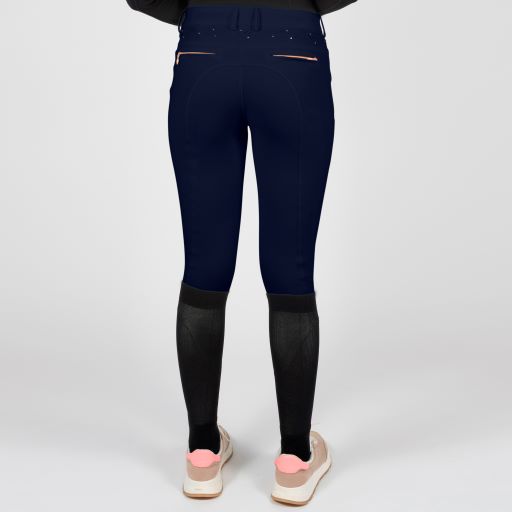 Samshield Jully Full Grip Ladies Breeches Navy Rose Gold