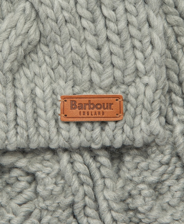 Barbour Penshaw Beanie & Scarf Gift Set Grey