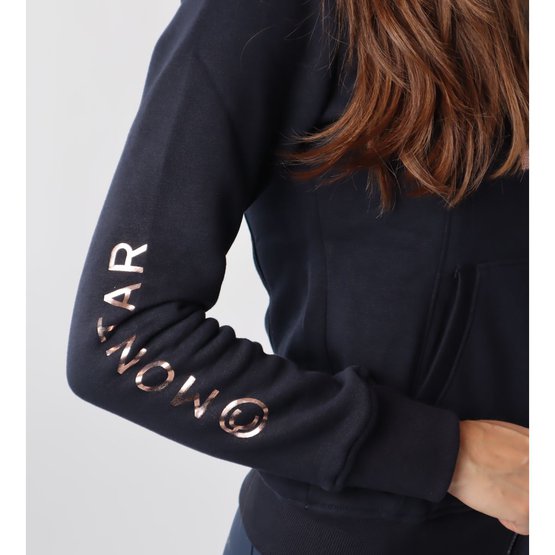 Montar Junior Navy Logo Hoody Rose Gold