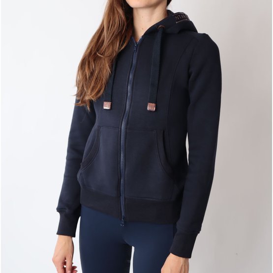 Montar Junior Navy Logo Hoody Rose Gold