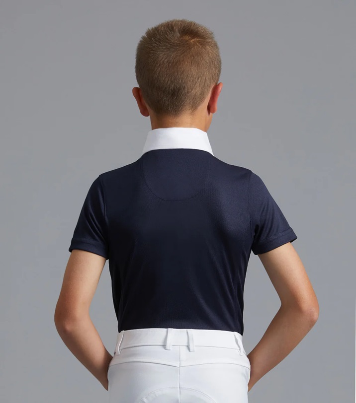 Premier Equine Mini Antonio Boy's Shirt Navy