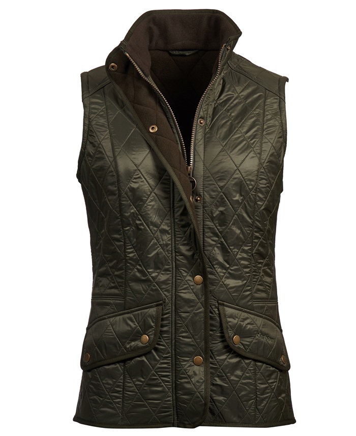 Barbour Cavalry Quilted Gilet Ladies Olive