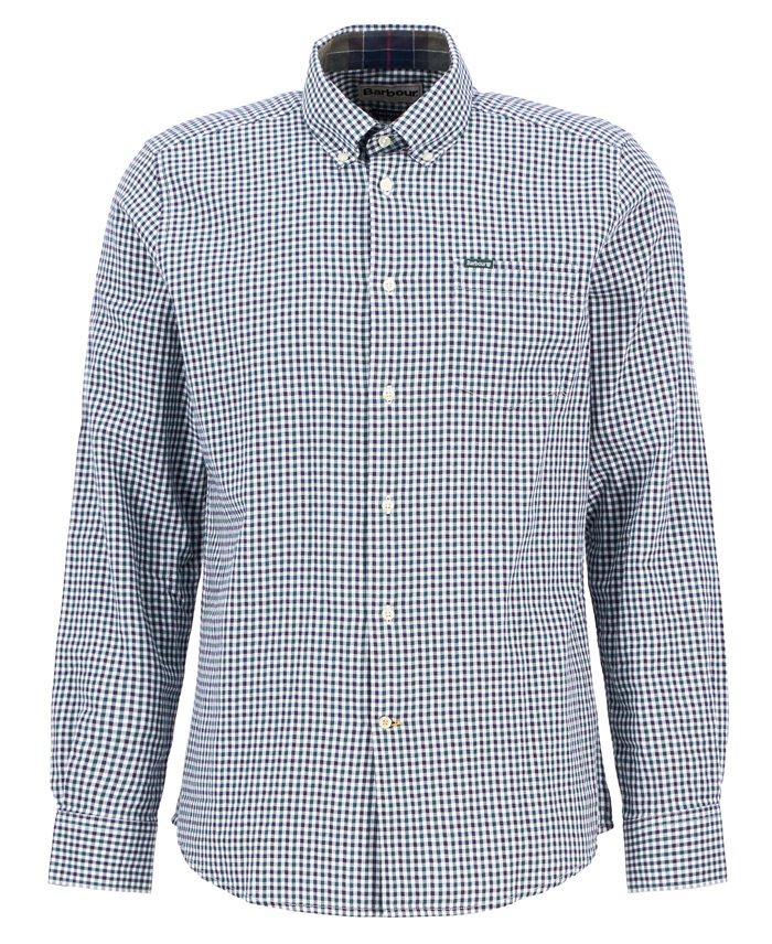 Barbour Padshaw Tailored Gingham Shirt Green