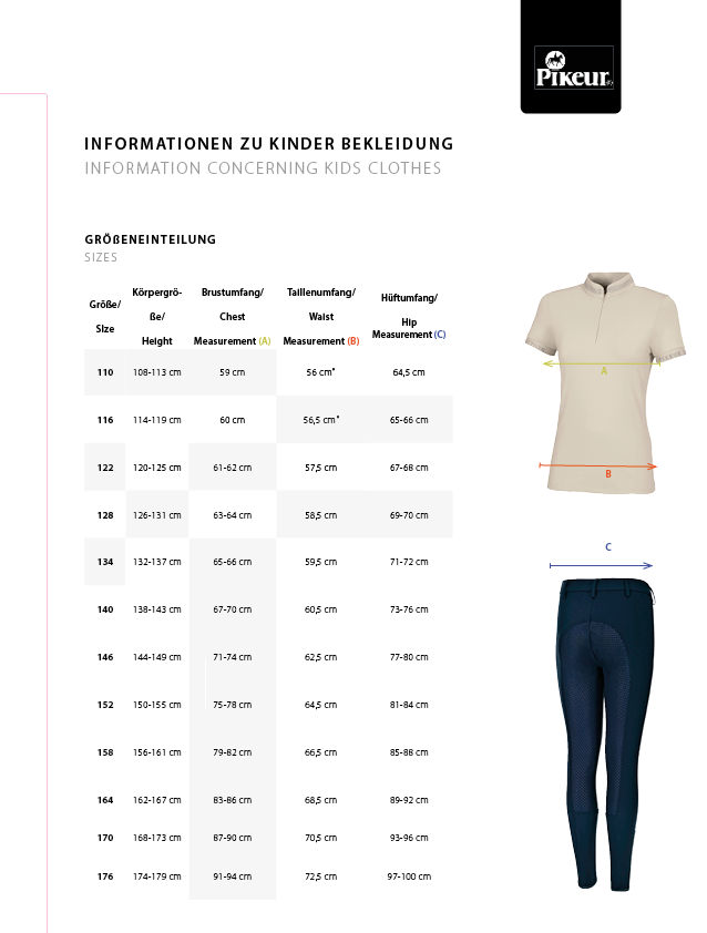 Pikeur Isalinne Girl's Competition Jacket Black