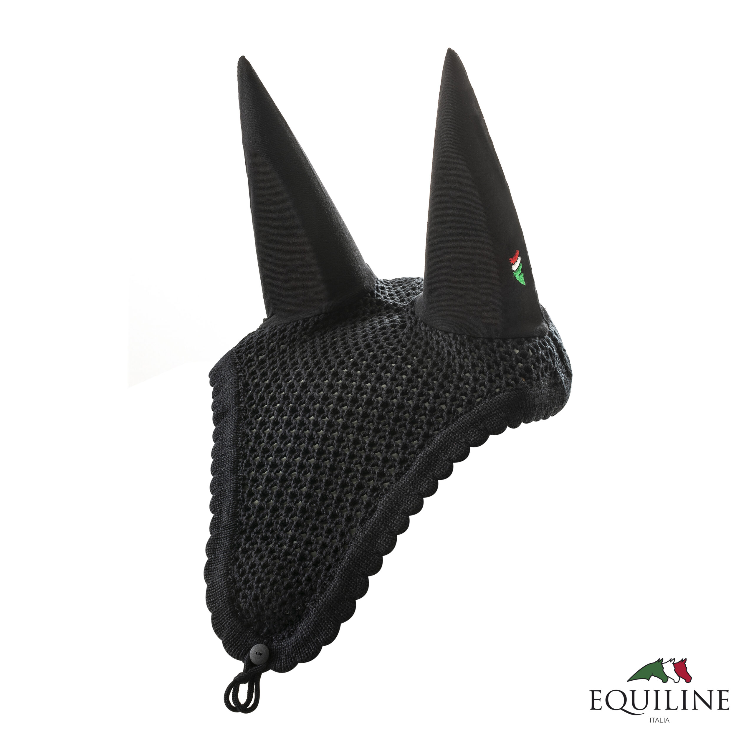 Equiline Ruben Soundless Ears with Loop Black