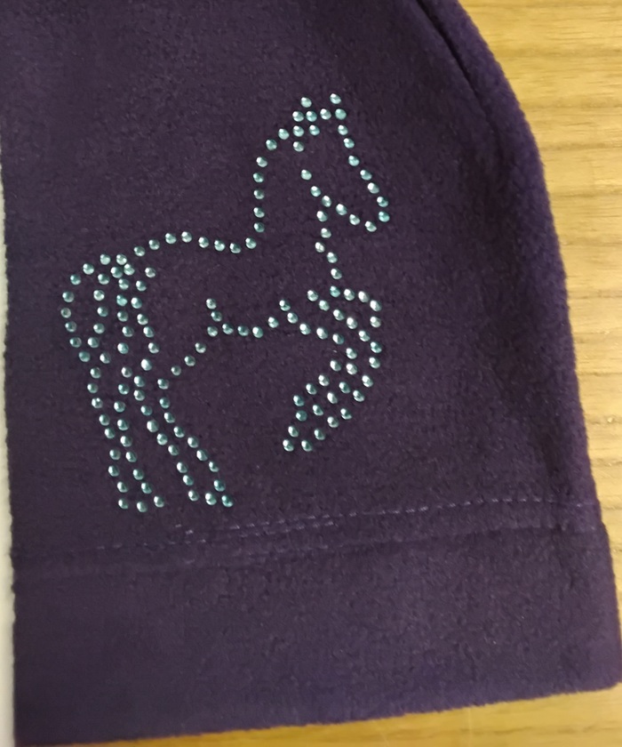 Cavalliera Fleece Cap with Equine Dots