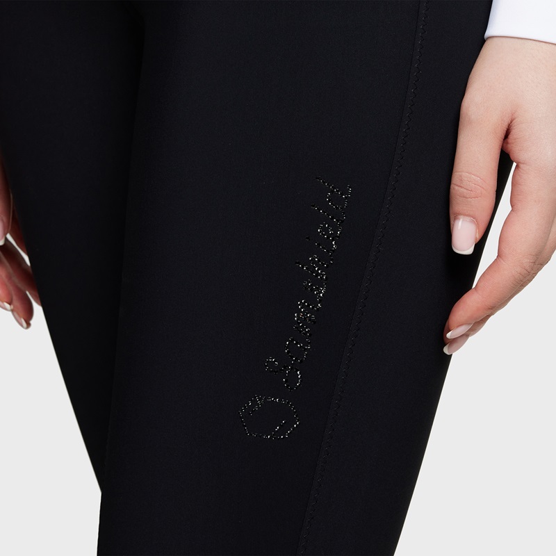 Samshield Adele Black Breeches Swarovski Crystal 