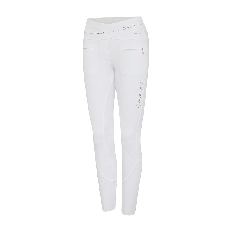 Samshield Alpha Knee Ladies Breeches White/Rose Gold