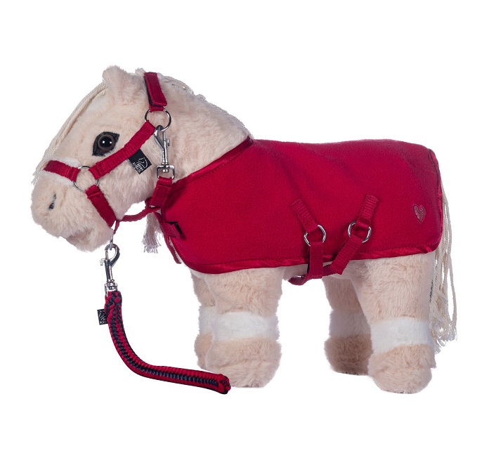 Cuddle Pony Starter Fleece Rug Set Red