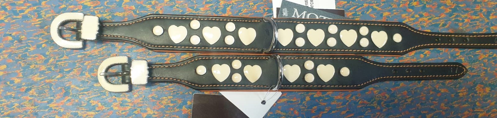 Garali Leather Dog Collars - Hearts