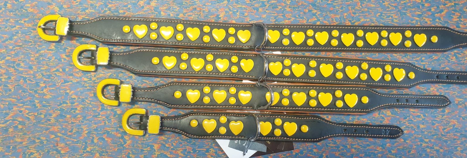 Garali Leather Dog Collars - Hearts